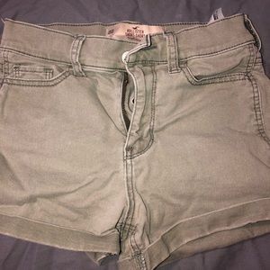 Olive green Hollister shorts